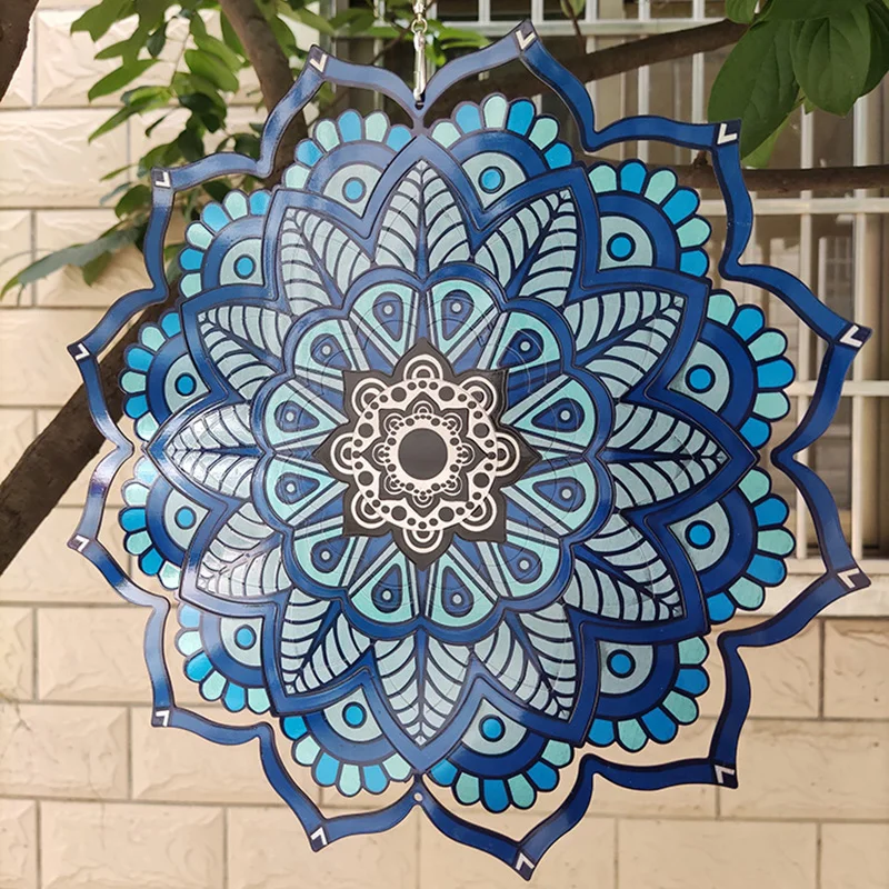 6 Inch Rotating Wind Chime Mandala Wall Hanging Decor Outdoor Garden Creative Gift for Kid Wind Spinner Colorful Ornaments
6 Inch Rotating Wind Chime Mandala Wall Hanging Decor Outdoor Garden Creative Gift for Kid Wind Spinner Colorful Ornaments
