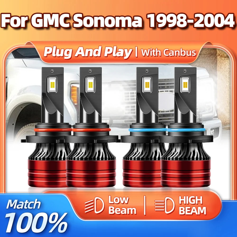 

240W 40000LM Canbus LED Headlight CSP Chips Auto Headlamp Bulb 12V 6000K For GMC Sonoma 1998 1999 2000 2001 2002 2003 2004
