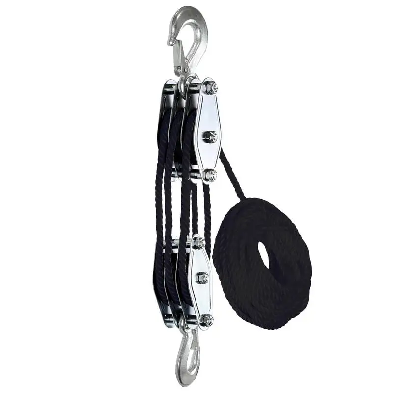 Rope Pulley Hoist Multifunctional 50 Ft Rope Pulley Hoist With Strong Lifting Power 2200 Lbs Breaking Strength Heavy Duty rope
Rope Pulley Hoist Multifunctional 50 Ft Rope Pulley Hoist With Strong Lifting Power 2200 Lbs Breaking Strength Heavy Duty rope