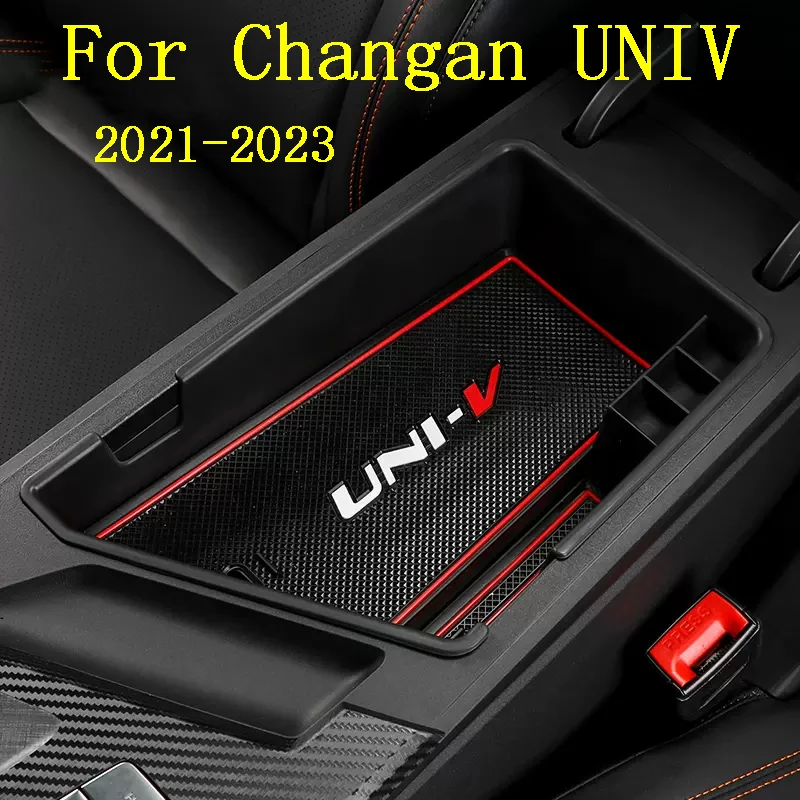 

LHD For Changan UNIV UNI-V 2021-2023 Car Center Console Armrest Storage Box Tray Organizer Anti-Slip Mats