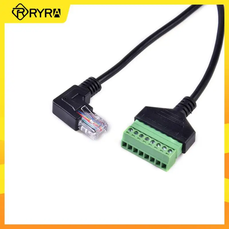 RYRA Rj45 Male To 8 Pin Screw Terminal Network Adapter Cable Screw Fixing 90 Degree Elbow Network Wire Transfer Extension Wire
RYRA Rj45 Male To 8 Pin Screw Terminal Network Adapter Cable Screw Fixing 90 Degree Elbow Network Wire Transfer Extension Wire