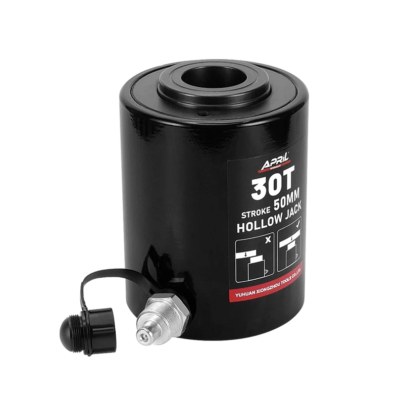 Hollow Hydraulic Cylinder RCH-3050 Hydraulic Jack with Tonnage of 30T Work Stroke of 50mm
Hollow Hydraulic Cylinder RCH-3050 Hydraulic Jack with Tonnage of 30T Work Stroke of 50mm