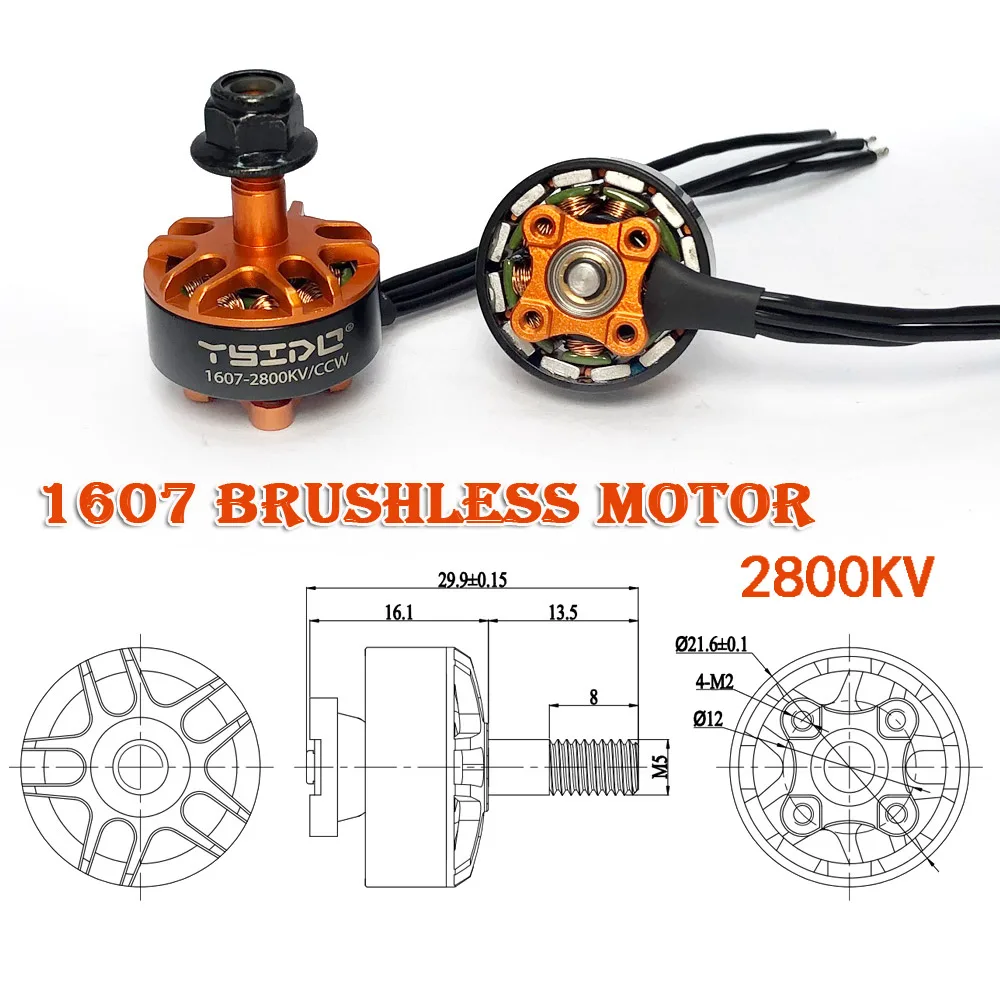 YSIDO 1607 2800KV 2-4S бесщеточный двигатель CW CCW Для радиоуправляемых FPV Фристайл 3-дюймовый Cinewhoop Квадрокоптер Tyro79 RC FPV Racing 
YSIDO 1607 2800KV 2-4S бесщеточный двигатель CW CCW Для радиоуправляемых FPV Фристайл 3-дюймовый Cinewhoop Квадрокоптер Tyro79 RC FPV Racing