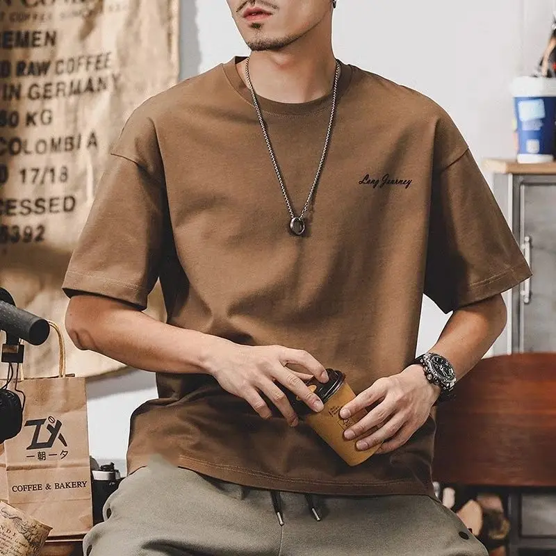Korean retro fashion T-shirt men short-sleeved pure cotton men summer trendy brand y2k loose large size men half-sleeved T-shirt
Korean retro fashion T-shirt men short-sleeved pure cotton men summer trendy brand y2k loose large size men half-sleeved T-shirt