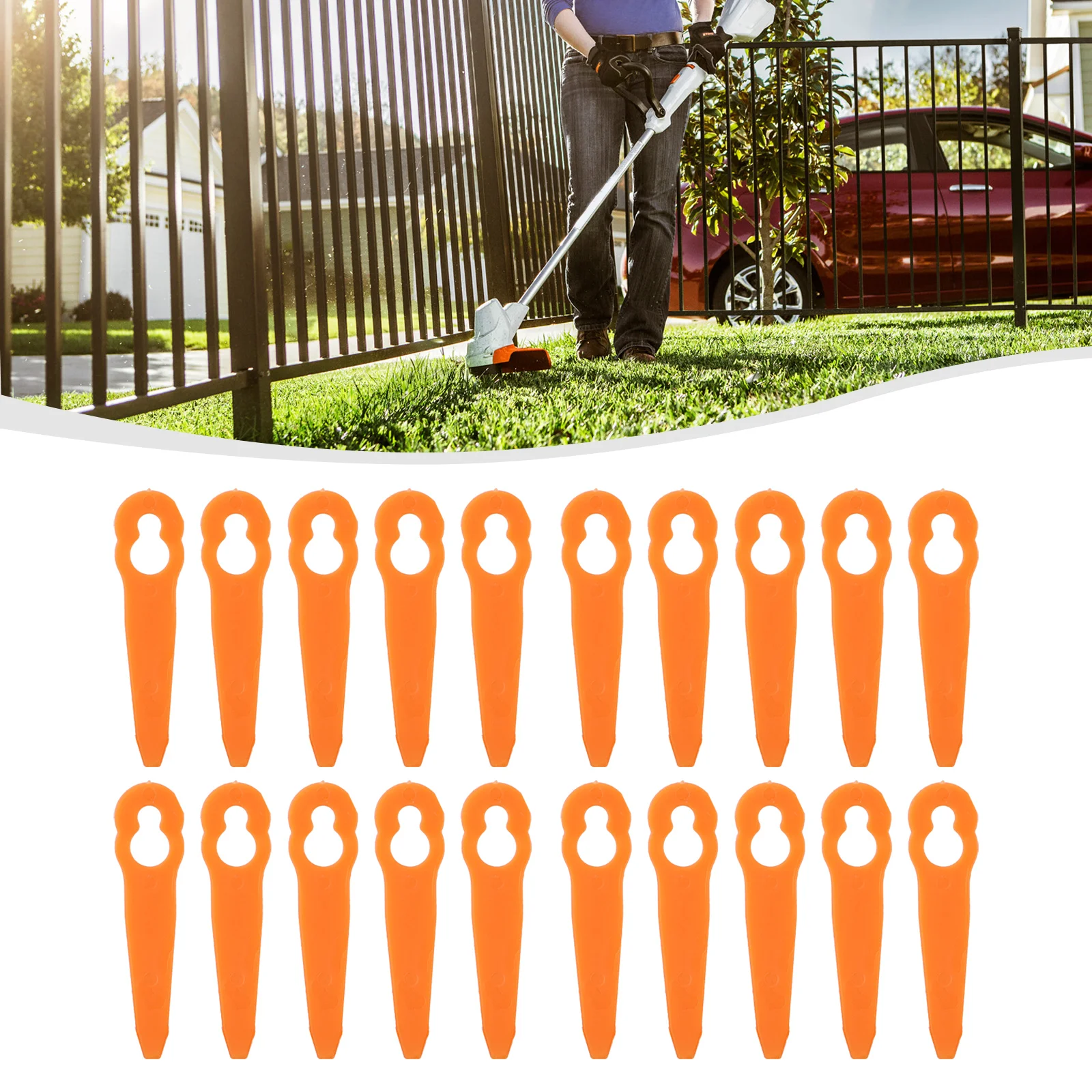 100pc Grass Trimmer Plastic Blade Brush Cutter Head Blade Plastic Blades For FSA 45 Cordless Strimmer Trimmer Mowing Heads
100pc Grass Trimmer Plastic Blade Brush Cutter Head Blade Plastic Blades For FSA 45 Cordless Strimmer Trimmer Mowing Heads