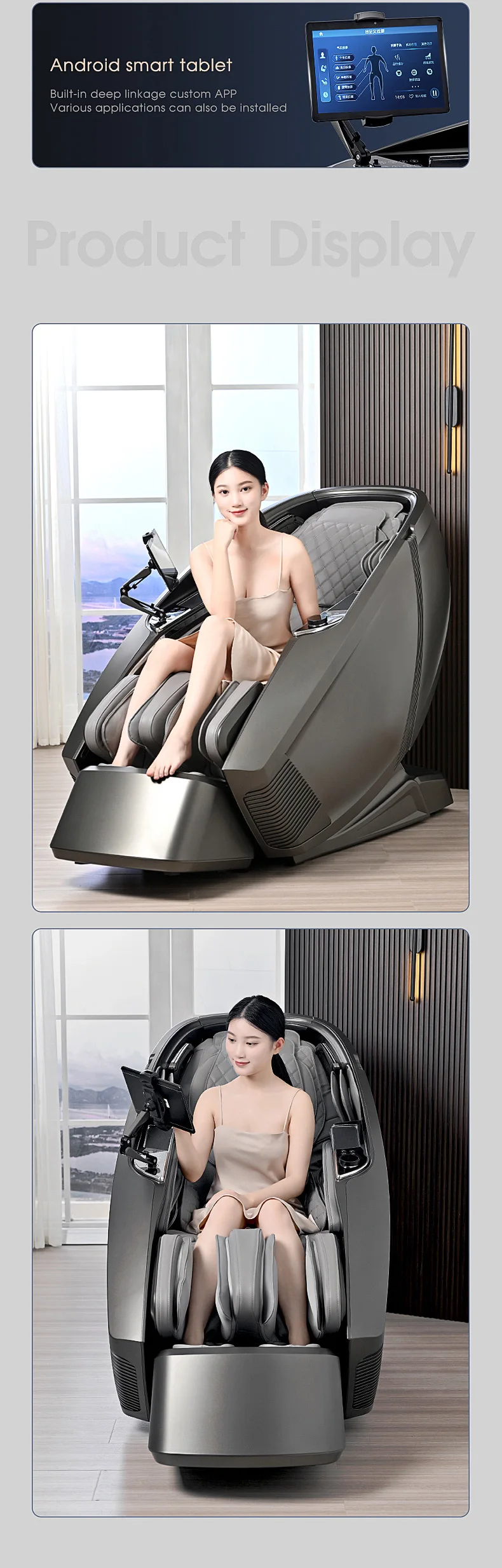 NINGDECRIUS Best Seller Luxury 4D Massage Chair Space Capsule Full Body Massager SL Rail Electric Zero Gravity Massage Chair