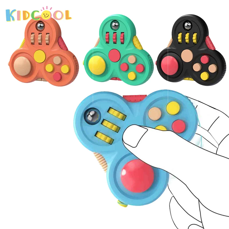 Multi-Functional Handle Gyro Cube Novelty Fidget Spinner Educational Fingertip Decompression Toys for Children Kids Adult Stress
Multi-Functional Handle Gyro Cube Novelty Fidget Spinner Educational Fingertip Decompression Toys for Children Kids Adult Stress