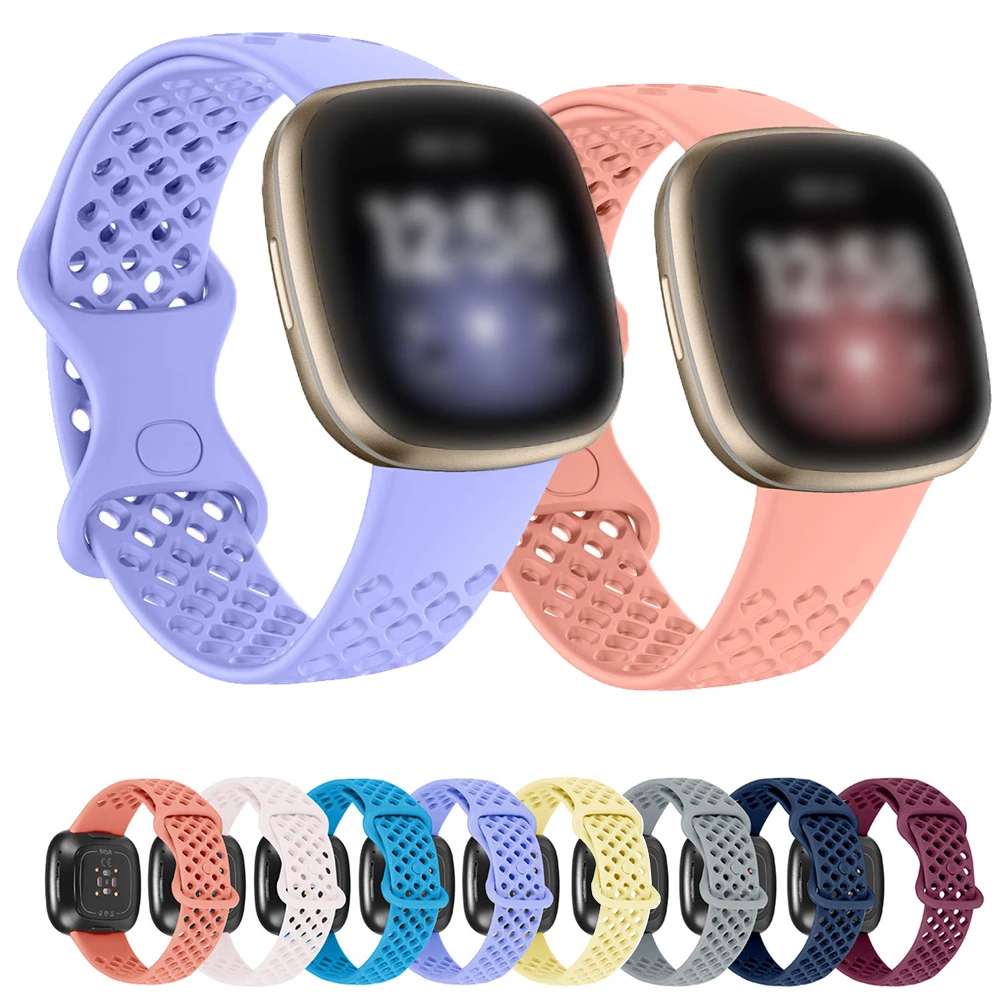 Спортивный ремешок для браслета Fitbit, силиконовый браслет, дышащий ремешок для часов Fitbit Versa 3 / Fitbit Sense
Спортивный ремешок для браслета Fitbit, силиконовый браслет, дышащий ремешок для часов Fitbit Versa 3 / Fitbit Sense