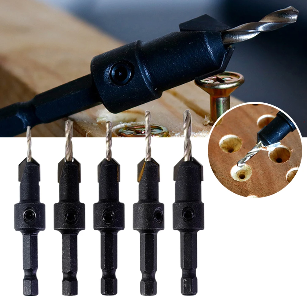 1/4 Hex Shank HSS Countersink Woodworking Router Drill Bit Set Milling Cutter Screw Extractor Demolition Salad Drill Step Bit
1/4 Hex Shank HSS Countersink Woodworking Router Drill Bit Set Milling Cutter Screw Extractor Demolition Salad Drill Step Bit