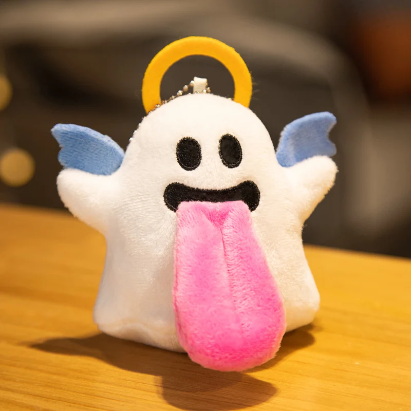 10CM Cute Ghost Plush Pendant Angel Creative Cartoon Long Tongue Image Key Chain Pendant Schoolbag Decoration Gifts
10CM Cute Ghost Plush Pendant Angel Creative Cartoon Long Tongue Image Key Chain Pendant Schoolbag Decoration Gifts