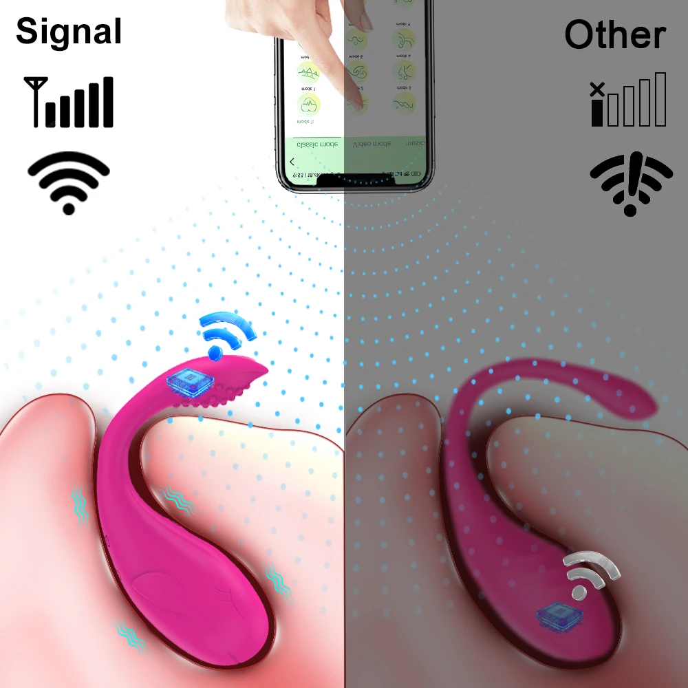 Andrea Bluetooth-Oeuf vibrateur de contrôle pour femme, culotte portable, stimulateur de clitoris, masseur de point G, jouets sexuels féminins, adulte de 18 ans et plus 3