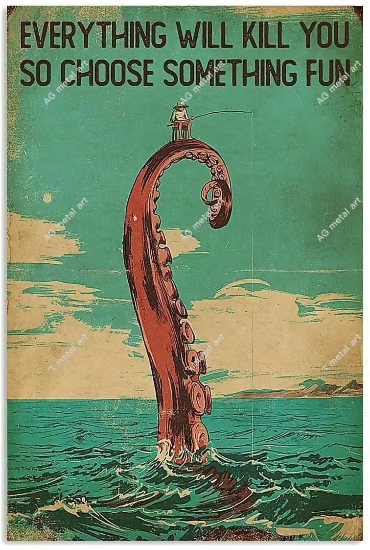 Fishing Choose Something Fun Vintage Poster Metal Tin Signs Iron Painting Plaque Wall Decor Bar Cat Club Novelty Funny Retro
Fishing Choose Something Fun Vintage Poster Metal Tin Signs Iron Painting Plaque Wall Decor Bar Cat Club Novelty Funny Retro