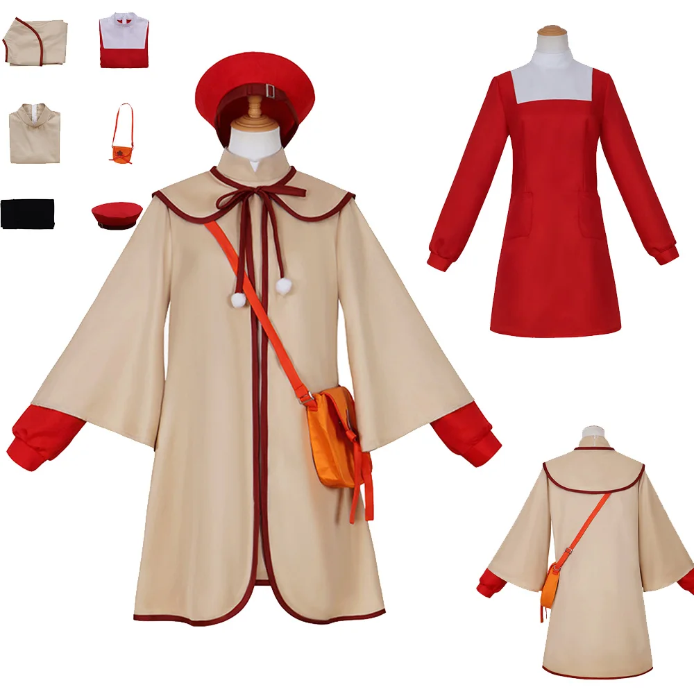 Anime SPY Cos FAMILY Anya Forger Cosplay Female Costume Dress Hat Bag Cloak Outfits Halloween Carnival Party Disguise Role Suit
Anime SPY Cos FAMILY Anya Forger Cosplay Female Costume Dress Hat Bag Cloak Outfits Halloween Carnival Party Disguise Role Suit
