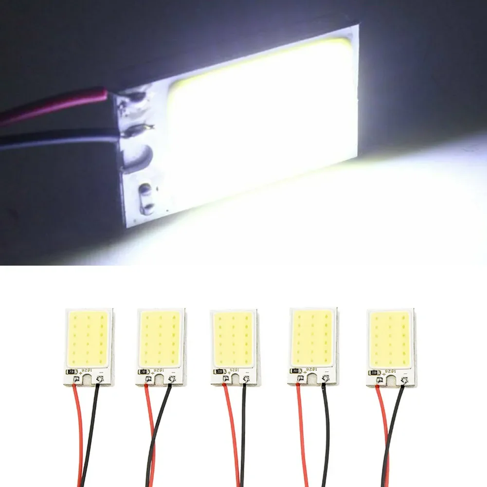 5pcs White COB 18-LED Chips Panels Car Interior Dome Lights Bulbs For T10 Adapter Festoon 12V Lamp 26mmX16mm 31-39mm Festoons
5pcs White COB 18-LED Chips Panels Car Interior Dome Lights Bulbs For T10 Adapter Festoon 12V Lamp 26mmX16mm 31-39mm Festoons