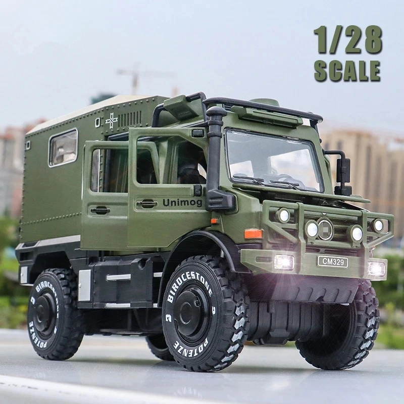 1:28 UNIMOG-U400 Motorhome Touring Alloy Car Diecasts Model Toy Cross-country Off-road Vehicles Simulation Gifts Toys for boys
1:28 UNIMOG-U400 Motorhome Touring Alloy Car Diecasts Model Toy Cross-country Off-road Vehicles Simulation Gifts Toys for boys
