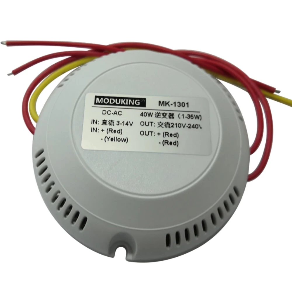 40W DC-AC Inverter Module Boost Transformer DC3-14V Input to AC210-240V Output Boost Step-up Power Supply Module with Shell
40W DC-AC Inverter Module Boost Transformer DC3-14V Input to AC210-240V Output Boost Step-up Power Supply Module with Shell