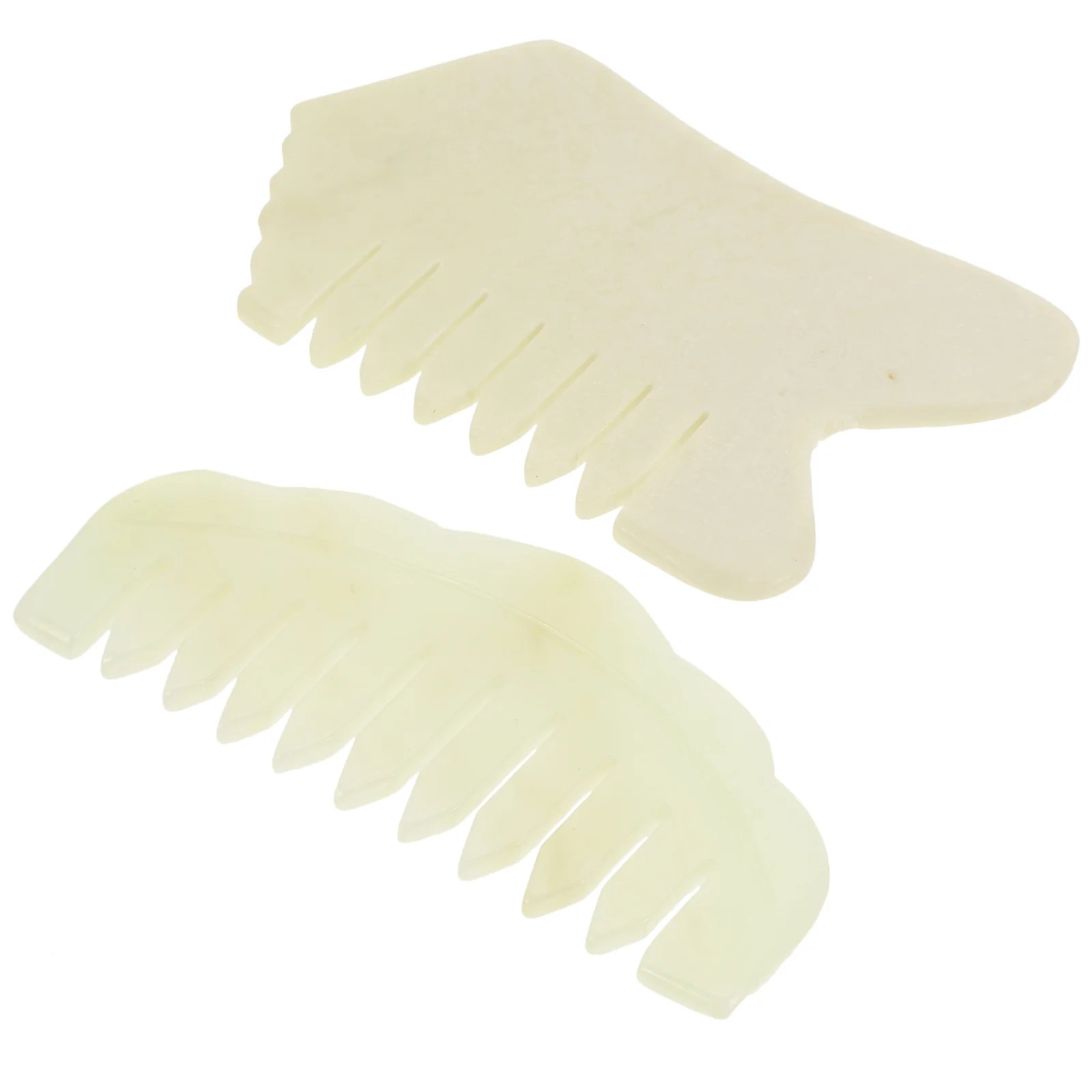 2pcs Jade Comb Gua Sha Scraper Face Massage Comb Skin Scraping Tool
2pcs Jade Comb Gua Sha Scraper Face Massage Comb Skin Scraping Tool