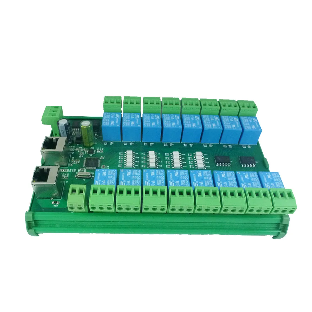 DC 12V 16 CH Relay Module TwinCAT RTU TCP/IP UART Network Controller Switch Board For PLC PTZ LED
DC 12V 16 CH Relay Module TwinCAT RTU TCP/IP UART Network Controller Switch Board For PLC PTZ LED