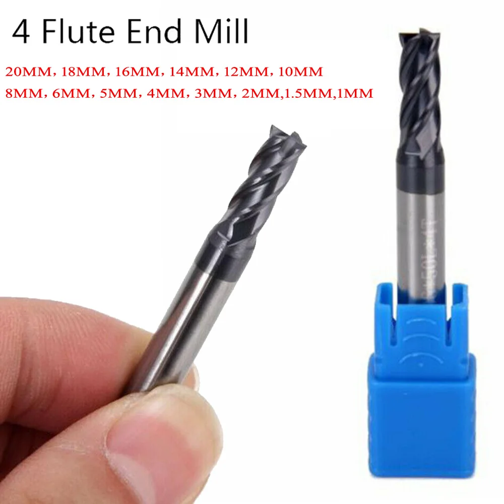 AlTiN Coated Solid Carbide Milling Cutter End Mill 4 Teeth Endmill Machine 1~20MM DIN 6527L End Mill Metal Cutter Milling-Tools
AlTiN Coated Solid Carbide Milling Cutter End Mill 4 Teeth Endmill Machine 1~20MM DIN 6527L End Mill Metal Cutter Milling-Tools