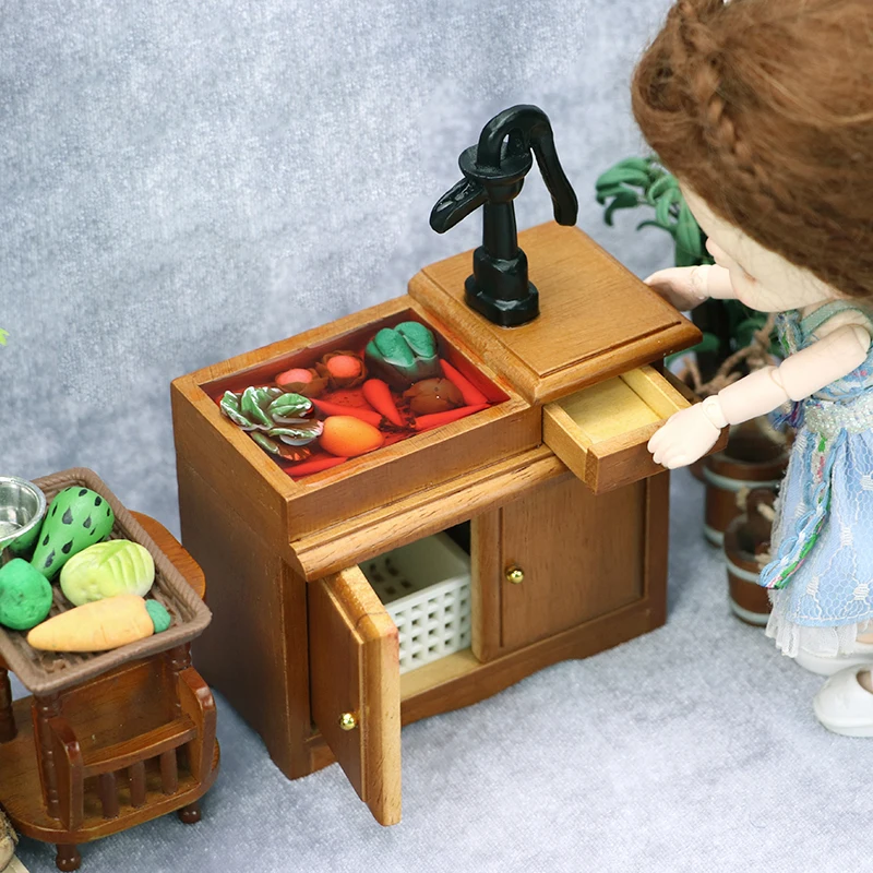 1pc Dollhouse Miniature Bathroom Sink Cupboard Kitchen Wash Basin Drawer Furniture Model Decor Toy Doll House Accessories
1pc Dollhouse Miniature Bathroom Sink Cupboard Kitchen Wash Basin Drawer Furniture Model Decor Toy Doll House Accessories