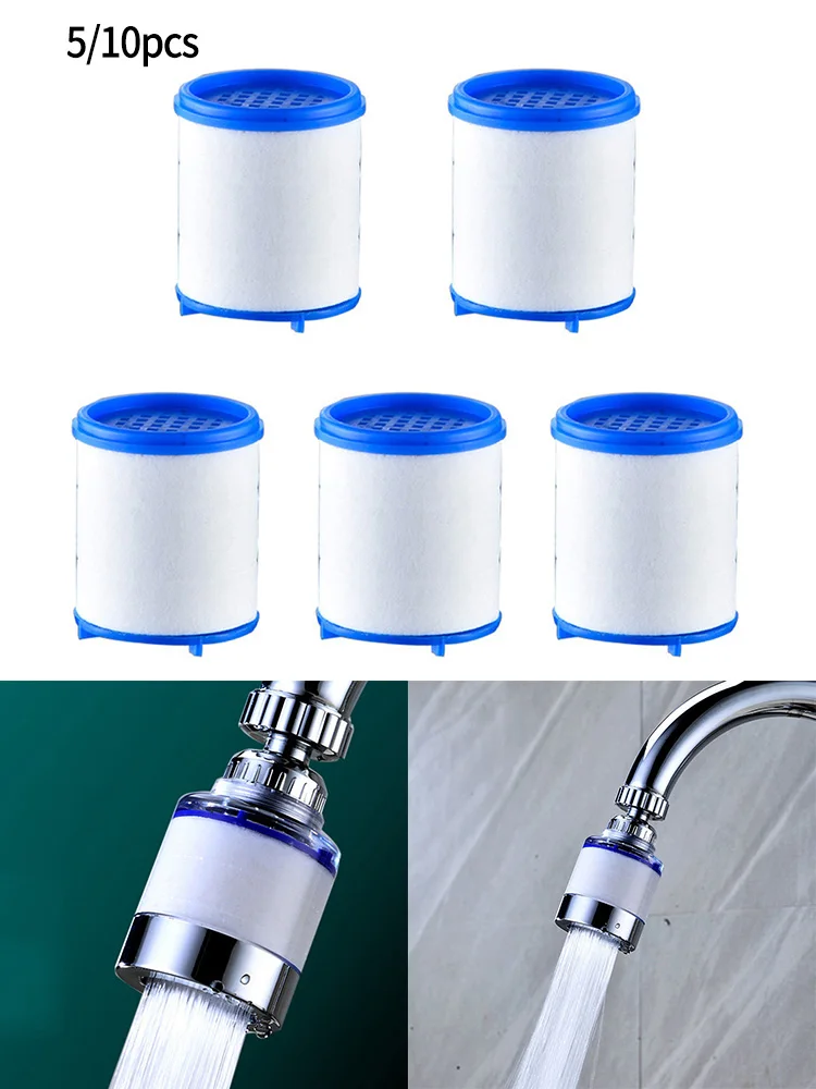 

5/10PCS Filter Element Faucet Water Purifier Shower PP Cotton Filter Element Anti-splash Shower Head Kitchen Bathroom Fixture