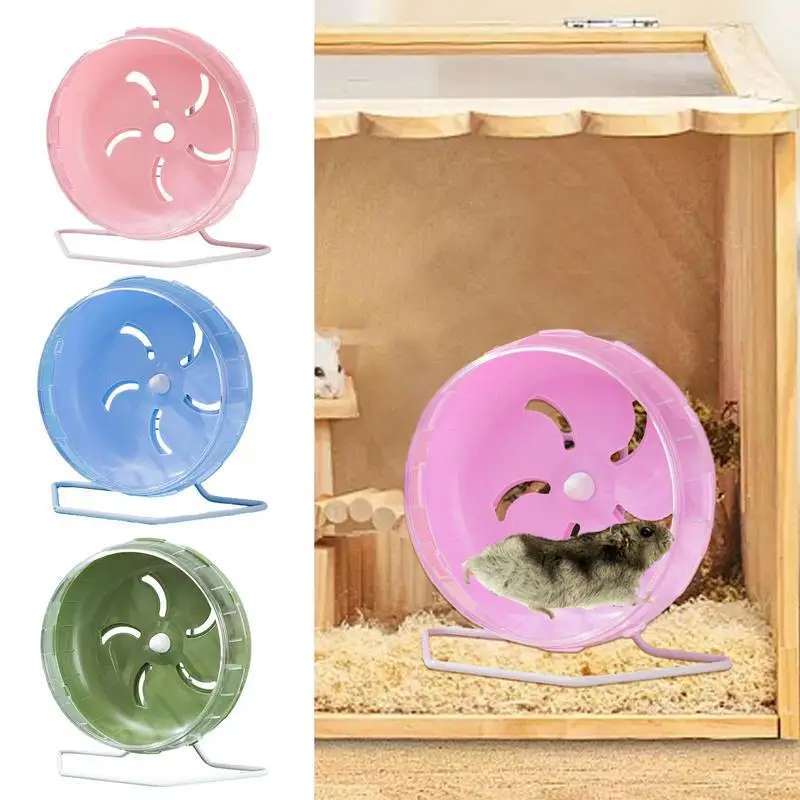 

Hamster Running Disc Toy 5.5 Inch Silent Small Pet Rotatory Jogging Wheel Small Pets Sports Wheel Toys Hamster Cage Accessories