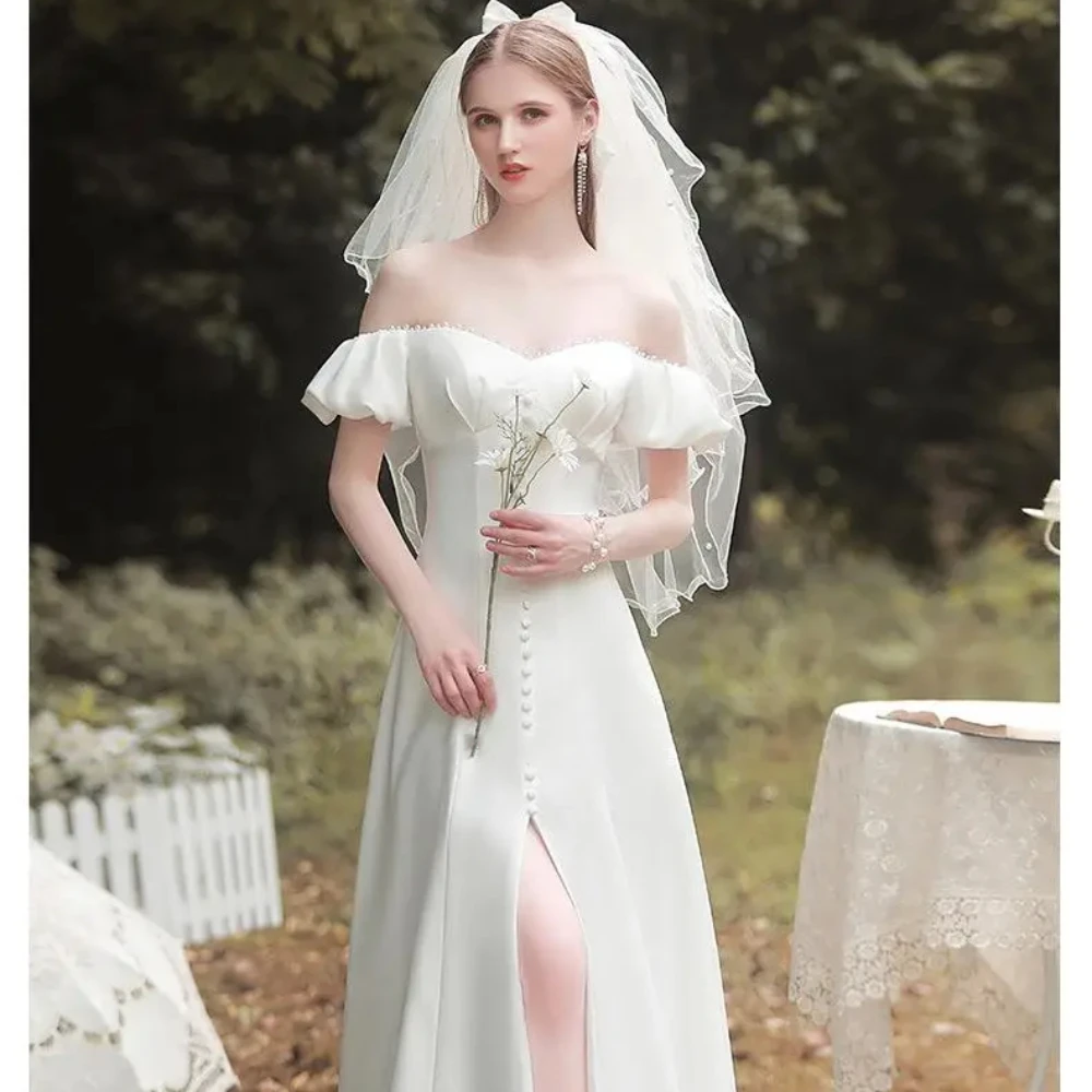 Elegant Evening Dresses For Women New Strapless A-LINE Lace up Prom Gowns Beading Button Off The Shoulder Robe De Mariée D10122
Elegant Evening Dresses For Women New Strapless A-LINE Lace up Prom Gowns Beading Button Off The Shoulder Robe De Mariée D10122