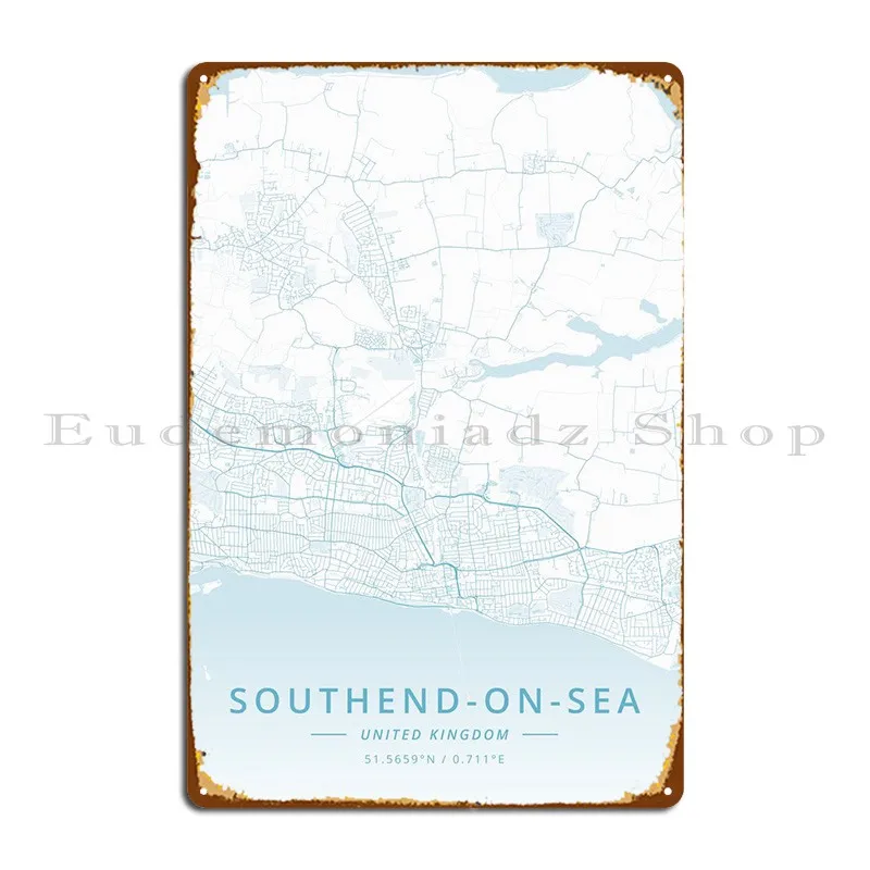 

SouthendOnSea UK Metal Signs Wall Cave Plaques Designs Garage Mural Tin Sign Poster