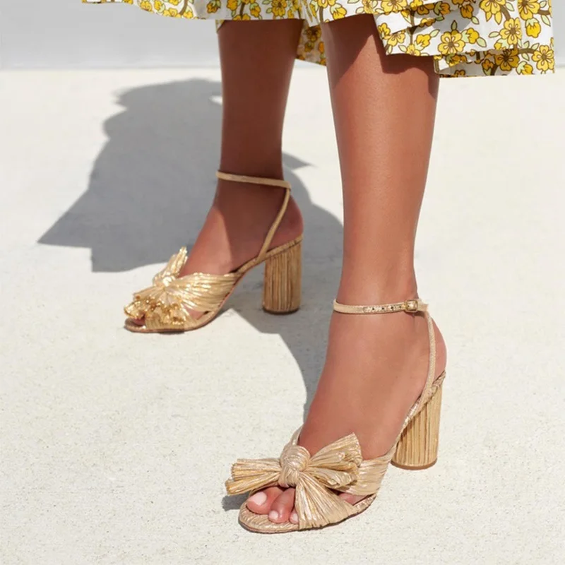 Sandals High Heels Summer Dress Shoes Chunky Heeled Butterfly Knot Fashion Elegant Female Sandals Woman Sandal Plus Size
Sandals High Heels Summer Dress Shoes Chunky Heeled Butterfly Knot Fashion Elegant Female Sandals Woman Sandal Plus Size