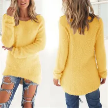 Autumn Spring Women's O-Neck Fluffy Thin Sweater Female Hedging Loose Pullover Casual Solid Sweaters Jumper Hipster Clothing
Autumn Spring Women's O-Neck Fluffy Thin Sweater Female Hedging Loose Pullover Casual Solid Sweaters Jumper Hipster Clothing