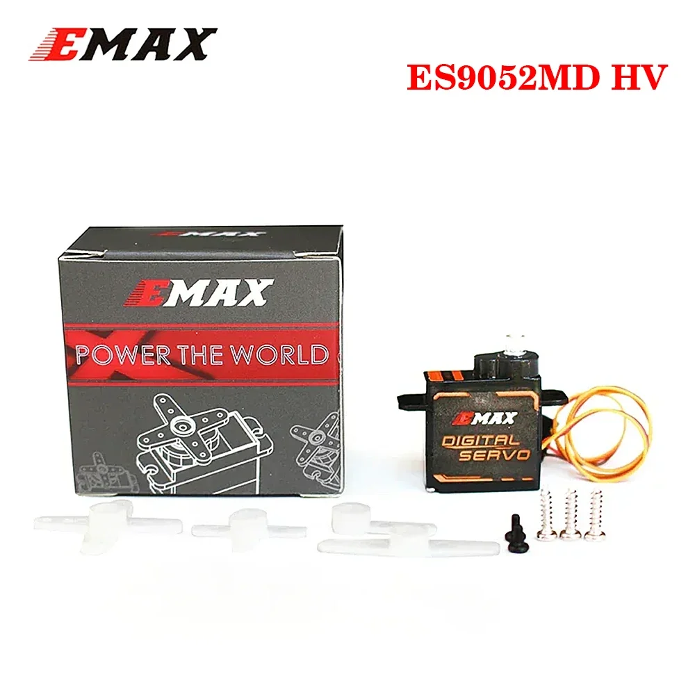 Универсальный высоковольтный металлический сервопривод EMAX ES9052MD HV для радиоуправляемых моделей самолетов/вертолетов
Универсальный высоковольтный металлический сервопривод EMAX ES9052MD HV для радиоуправляемых моделей самолетов/вертолетов