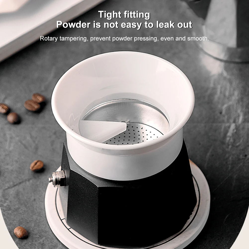85MM 90MM Coffee Tamper for Moka Pot Rotary Powder Dosing Ring Coffee Distributor Leveler Espresso Tools
85MM 90MM Coffee Tamper for Moka Pot Rotary Powder Dosing Ring Coffee Distributor Leveler Espresso Tools