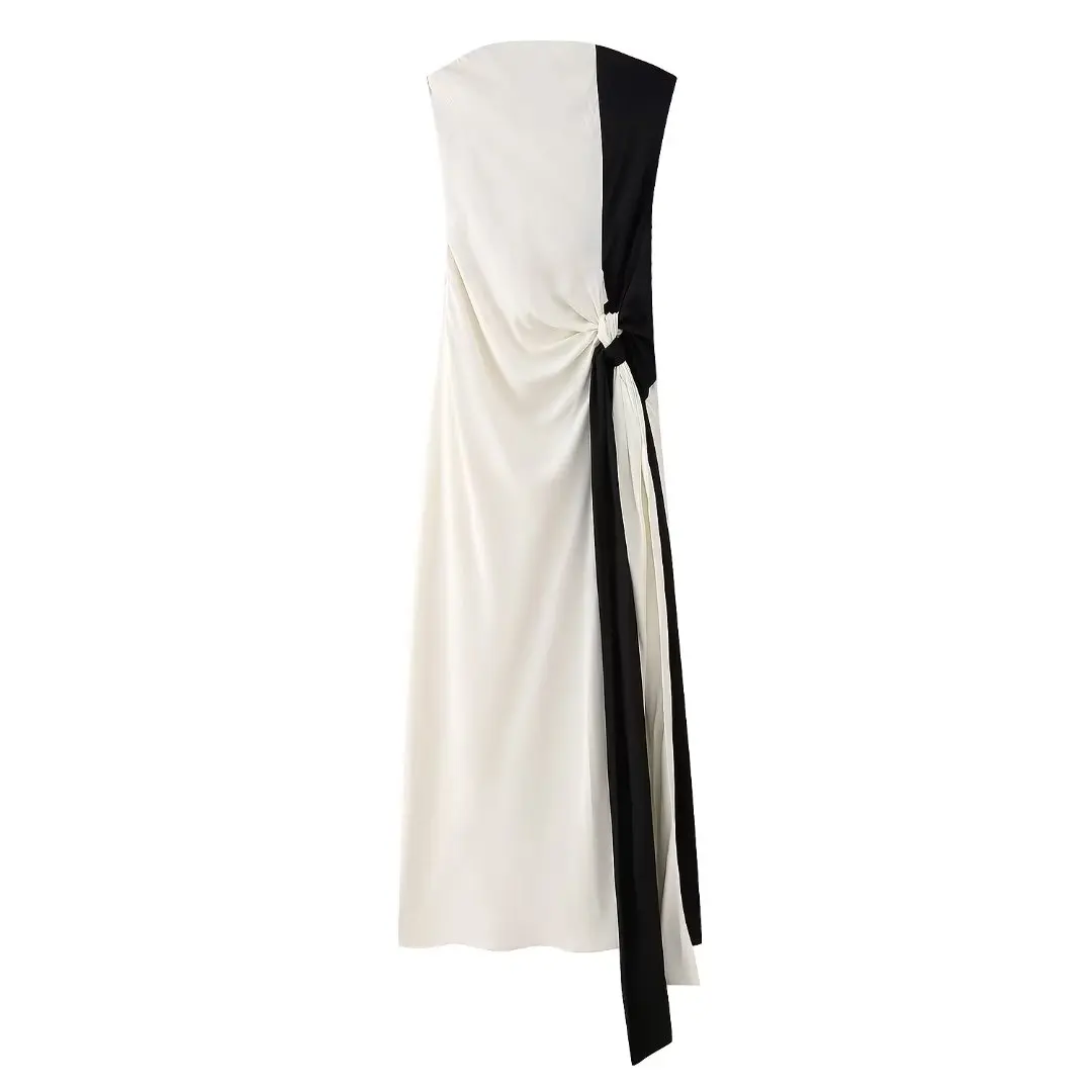 Women's 2023 Chic Fashion Temperament Tube Top Knot Long Dress Retro Sleeveless Off-the-shoulder High Waist Zipper Skirt Mujer
Women's 2023 Chic Fashion Temperament Tube Top Knot Long Dress Retro Sleeveless Off-the-shoulder High Waist Zipper Skirt Mujer