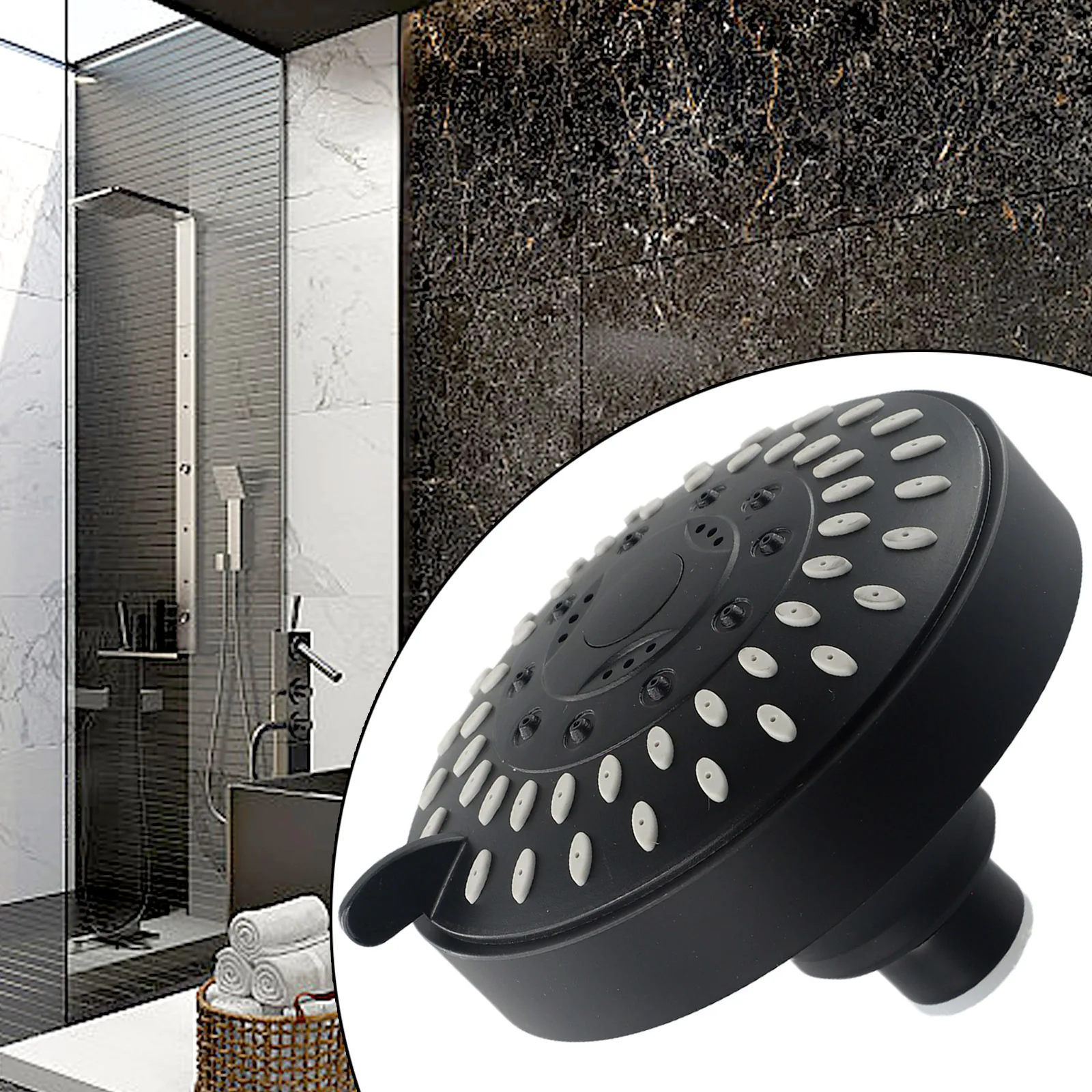 Nozzle Shower Head Bathroom Accessories Five-Speed Replacement Rotatable Water-Saving 4-inch Adjustable Durable
Nozzle Shower Head Bathroom Accessories Five-Speed Replacement Rotatable Water-Saving 4-inch Adjustable Durable