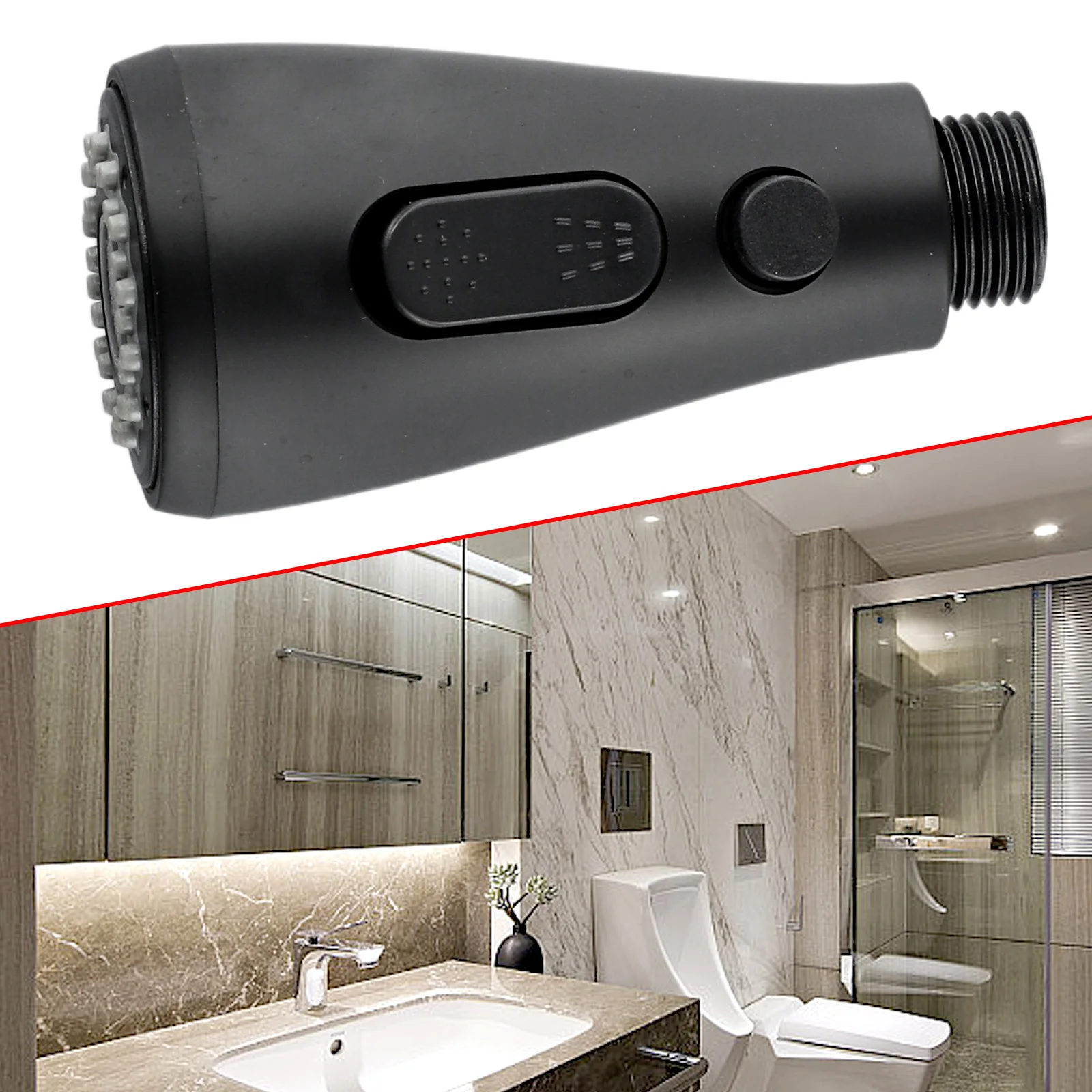 Pull Out Spray Shower Head Setting Kitchen Spare Replacement Tap Sprayer Faucet Black Standard Kitchen Pull-out Faucet Nozzle
Pull Out Spray Shower Head Setting Kitchen Spare Replacement Tap Sprayer Faucet Black Standard Kitchen Pull-out Faucet Nozzle