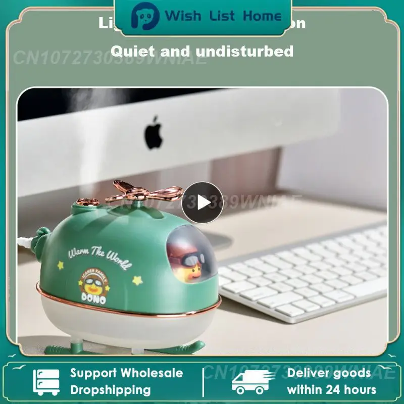 Mini Cartoon Helicopter Air Humidifier USB Electric Essential Oil Diffuser with Warm Night Light for Car Office Home
Mini Cartoon Helicopter Air Humidifier USB Electric Essential Oil Diffuser with Warm Night Light for Car Office Home