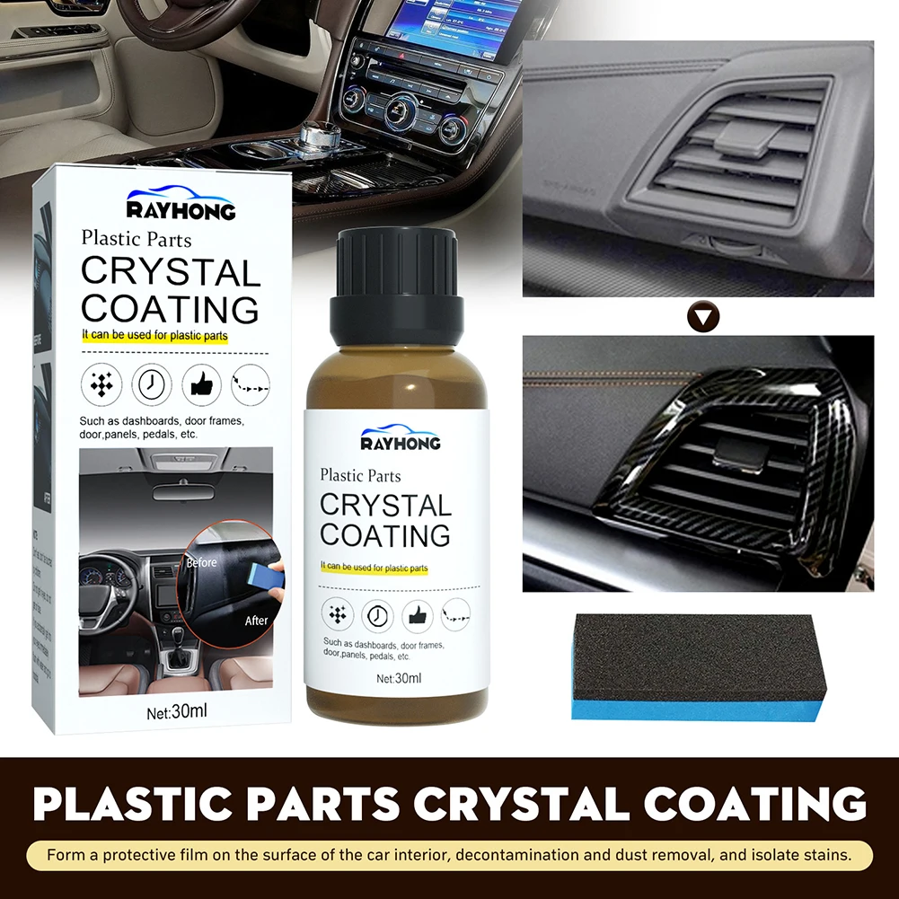 30ml Plastic Refurbished Car Plating Crystal Refresher Agent Interior Cleaning Dust Varnish Dashboard Seat Coating Maintenance
30ml Plastic Refurbished Car Plating Crystal Refresher Agent Interior Cleaning Dust Varnish Dashboard Seat Coating Maintenance
