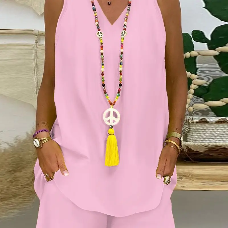 Y2K Two Piece Outfits Loose Shorts Stand Collar Sleeveless Tank Top Summer Vest Top Women Suit Casual Suit Pocket Shorts
Y2K Two Piece Outfits Loose Shorts Stand Collar Sleeveless Tank Top Summer Vest Top Women Suit Casual Suit Pocket Shorts