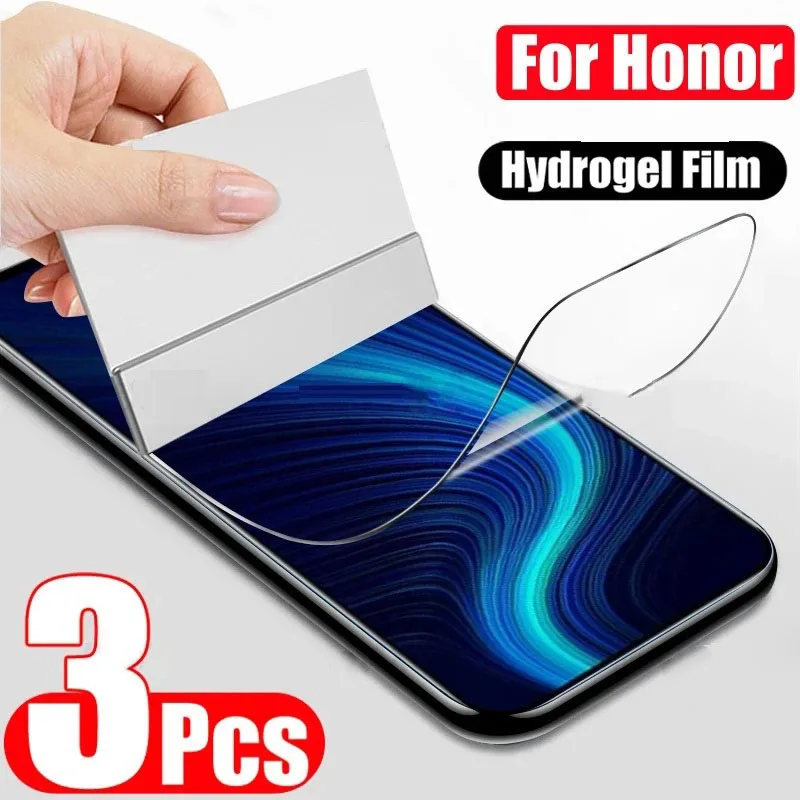 

3PCS Hydrogel Film For Huawei Honor 10 20 30 10 Lite 20 Pro 30 Lite Screen Protector Honor 9 9X 8X 8A 9A 8C 9C 10i 20i 30i Film