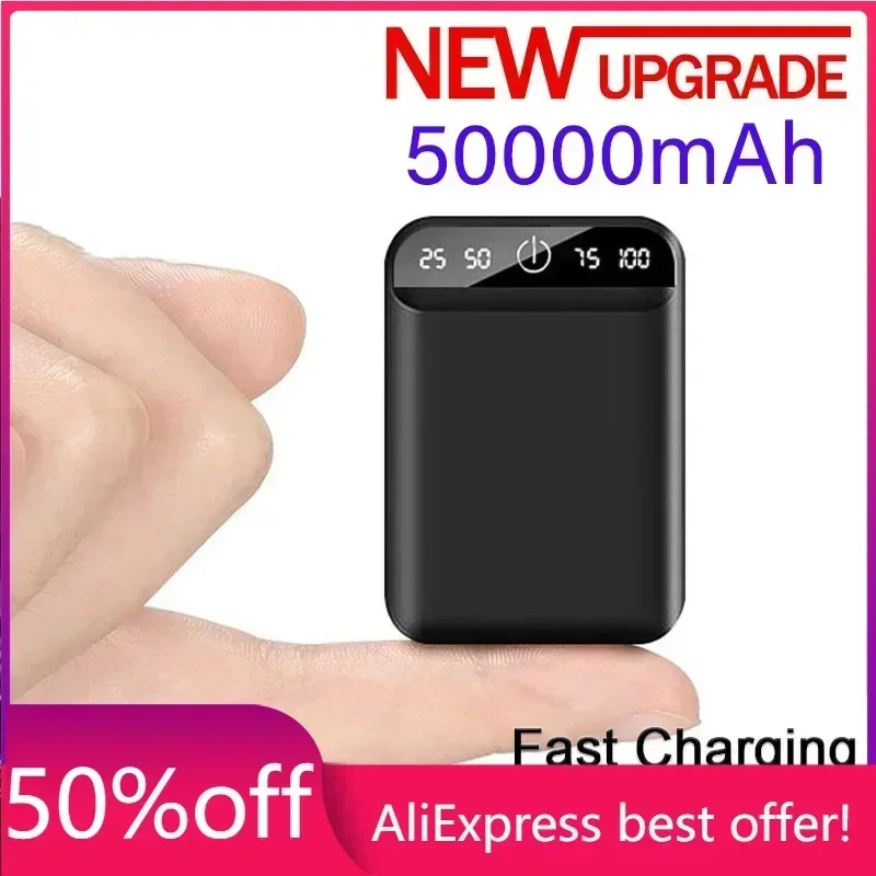 50000mAh mobile power bank portable mobile phone fast charger digital display USB charging external battery pack for Android
50000mAh mobile power bank portable mobile phone fast charger digital display USB charging external battery pack for Android