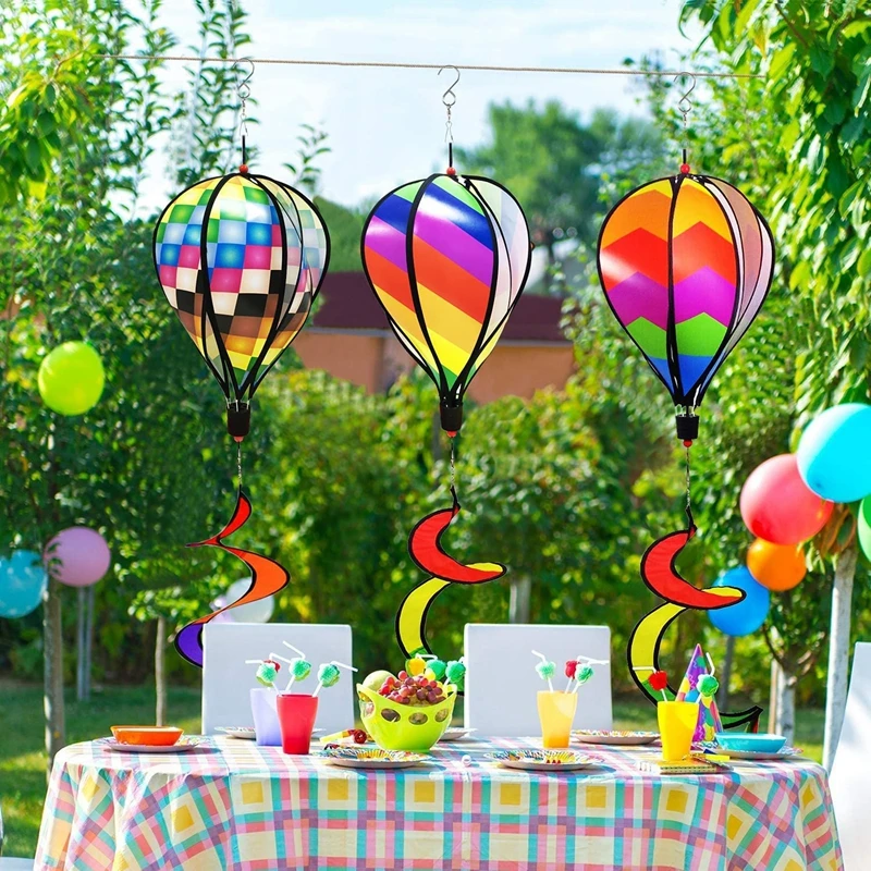 Colorful Hot Air Balloon Wind Spinner Geometric 3d Rotating Windmill Easy To Install Garden Yard Hanging Party Decoration
Colorful Hot Air Balloon Wind Spinner Geometric 3d Rotating Windmill Easy To Install Garden Yard Hanging Party Decoration