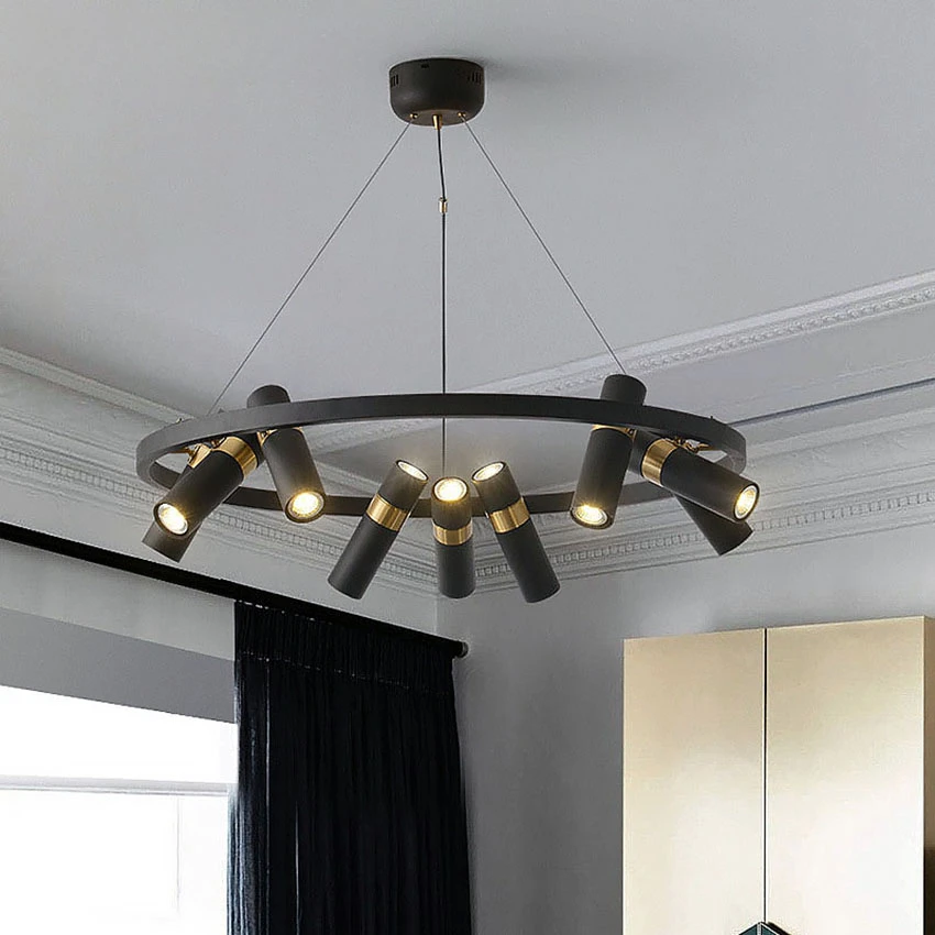 Nordic Rotatable Led Pendant Lamp Black Hanging Spotlight Living Dining Room Chandeliers Lighting Lamparas Dormitorio
Nordic Rotatable Led Pendant Lamp Black Hanging Spotlight Living Dining Room Chandeliers Lighting Lamparas Dormitorio
