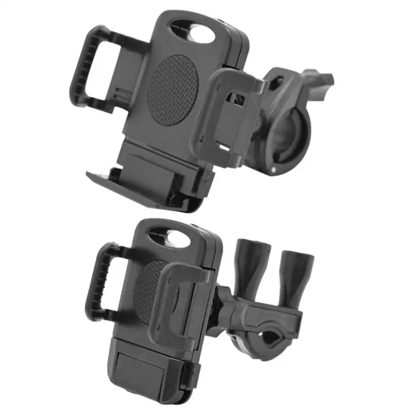 

Universal Handlebar Phone Mount Shockproof Bracket GPS Clip Rotating Phone Holder Ball Clip Ear Screw Button Design For Bikes