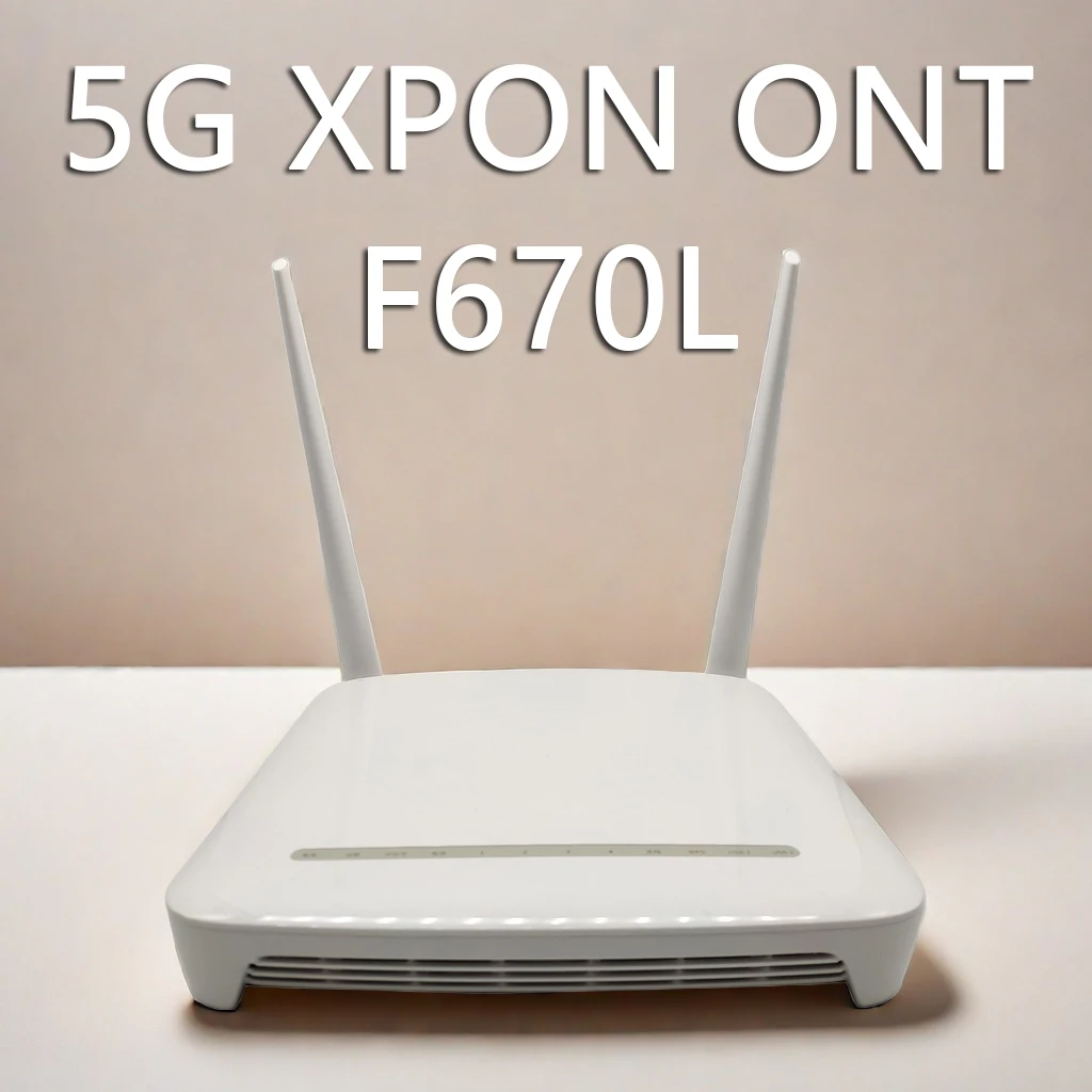 5G XPON ONU ONT F670L 4GE WLAN 2,4G & 5G двухдиапазонный Wi-Fi AC Модель FTTH оптический сетевой маршрутизатор, б/у, уменьшенный источник питания
5G XPON ONU ONT F670L 4GE WLAN 2,4G & 5G двухдиапазонный Wi-Fi AC Модель FTTH оптический сетевой маршрутизатор, б/у, уменьшенный источник питания