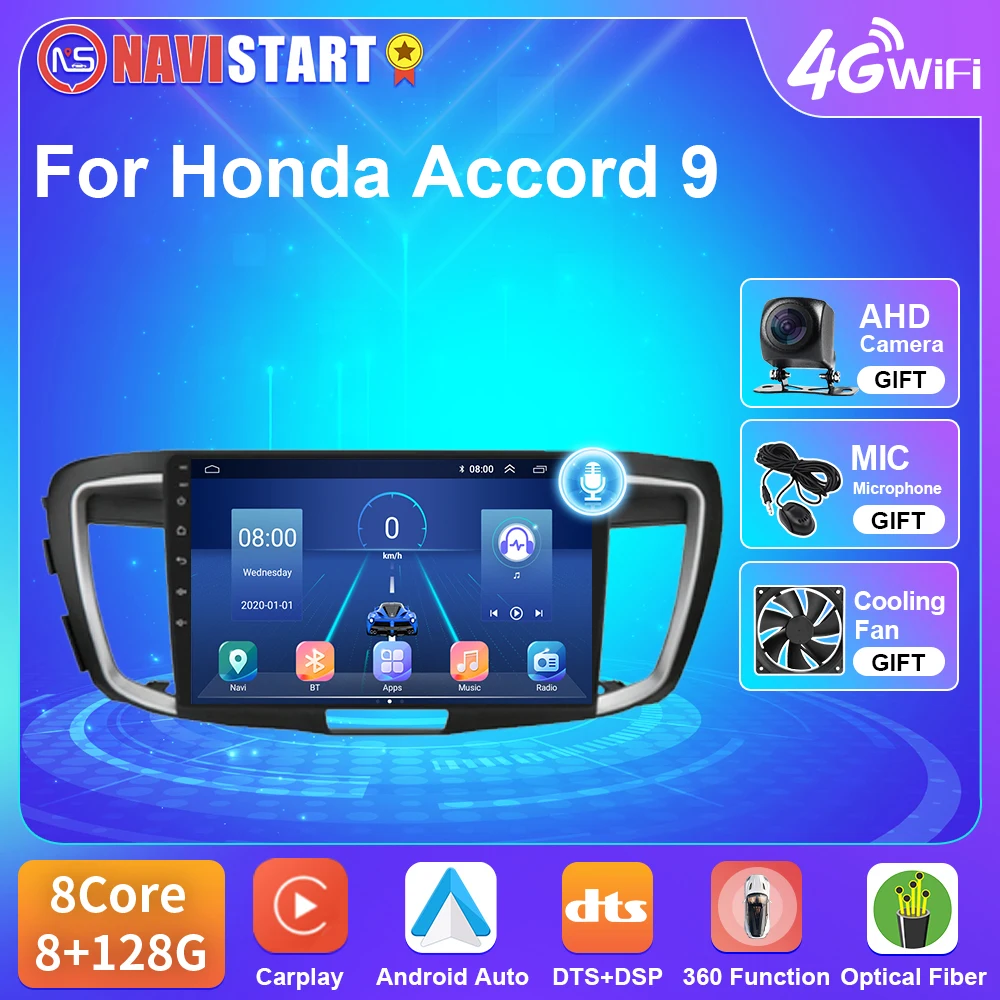 NAVISTAR T5 Android 10 For Honda Accord 9 2012-2018 Car Radio 4G WIFI Video Player DSP Carplay Auto GPS Navigation No DVD 2din
NAVISTAR T5 Android 10 For Honda Accord 9 2012-2018 Car Radio 4G WIFI Video Player DSP Carplay Auto GPS Navigation No DVD 2din