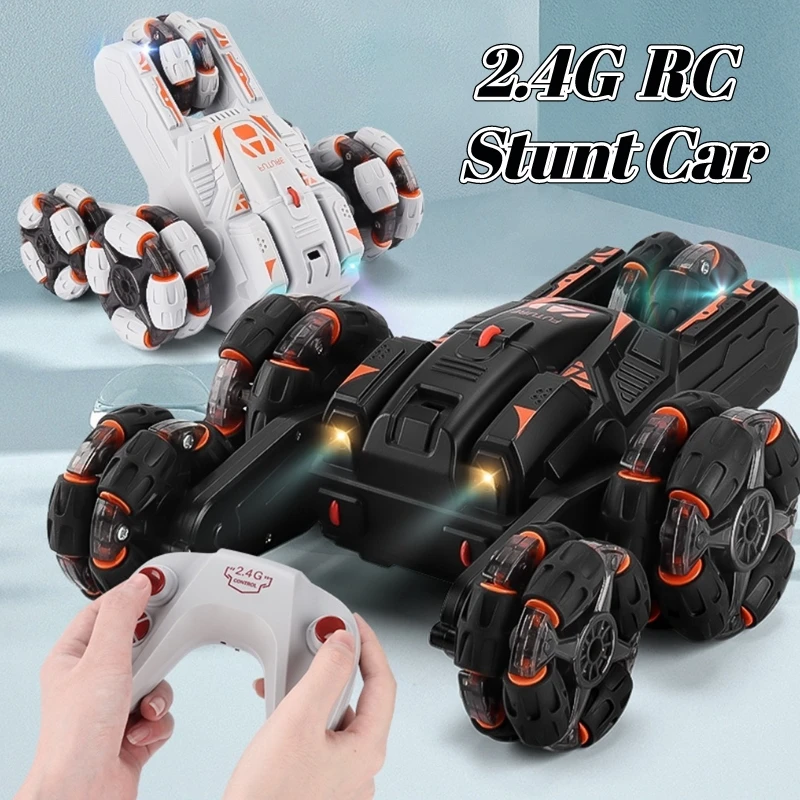 Rc Stunt Car with Light 2.4 G Remote Control Drift Car Climbing Truck Gesture Control Cars Double Sided Rotating Driving Crawler
Rc Stunt Car with Light 2.4 G Remote Control Drift Car Climbing Truck Gesture Control Cars Double Sided Rotating Driving Crawler