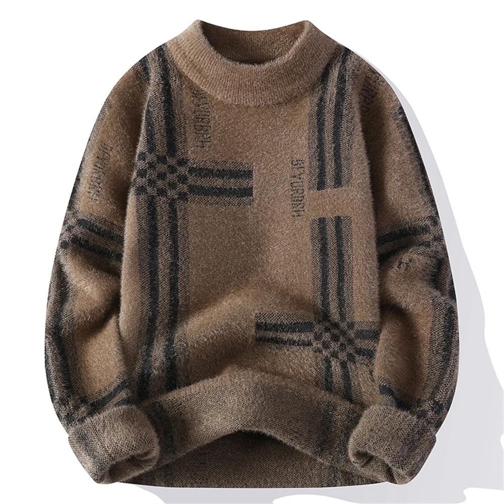 Fashion New Winter Sweater Men Handsome Thick Warm Round Neck Mens Sweaters Knitted Long Sleeve Cashmere Pullover Men
Fashion New Winter Sweater Men Handsome Thick Warm Round Neck Mens Sweaters Knitted Long Sleeve Cashmere Pullover Men