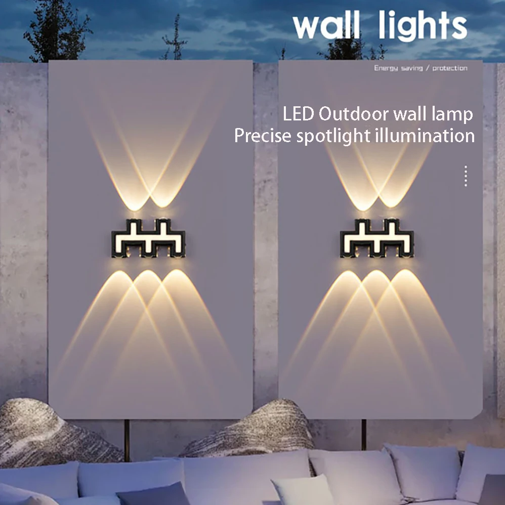 

LED Wall Lamp AC85-265V 6W 7W 12W IP65 Waterproof Indoor/Outdoor Modern minimalism Style Lamp for Garden/Fence/Doorstep Lighting