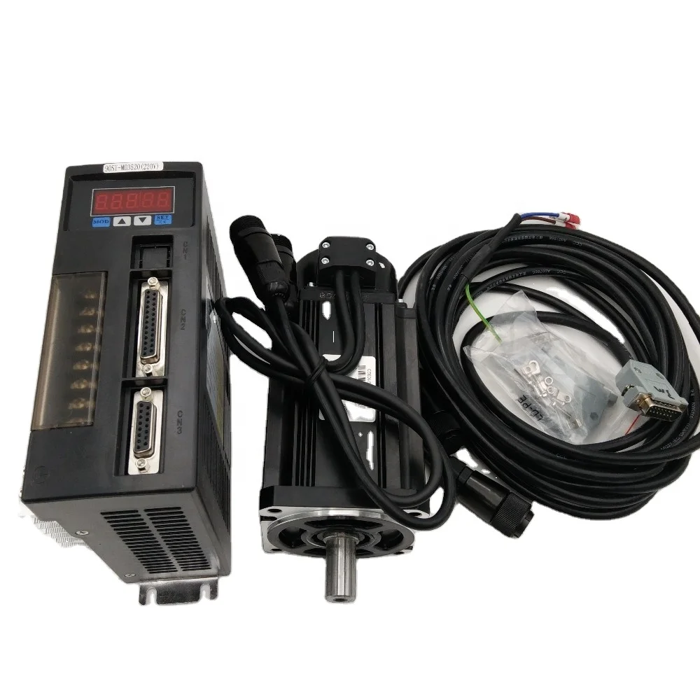 1KW AC Servo Motor 220v Single/3 Phase 220v 380v 2500rpm AC Servo Drive Kit with Cables for CNC Machinery Equipment
1KW AC Servo Motor 220v Single/3 Phase 220v 380v 2500rpm AC Servo Drive Kit with Cables for CNC Machinery Equipment