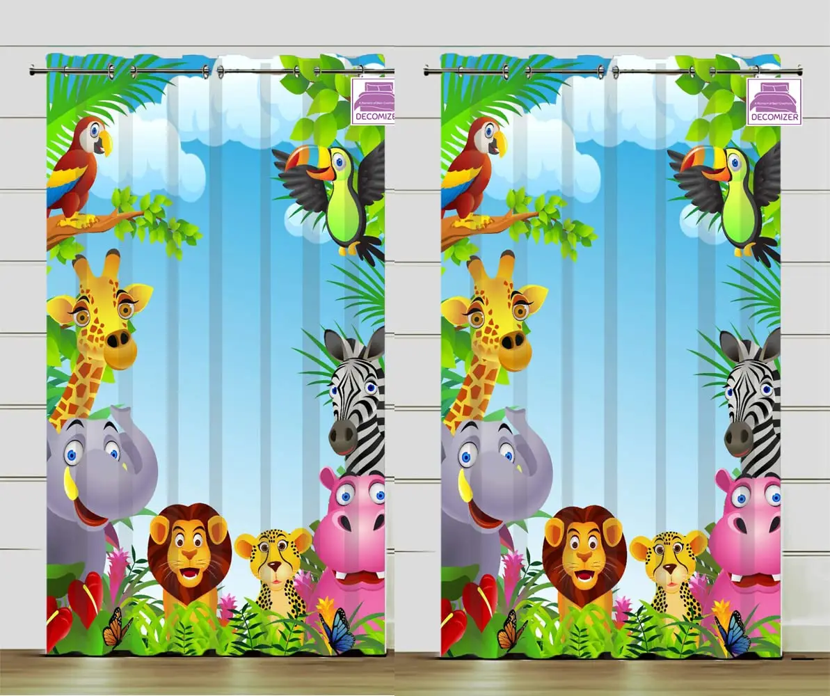 Modern Cartoon Animal 3D Print Drape for Kids, Thin Shading Window Curtain, Living Room and Bedroom Decor, Zoo, Free Shipping, 2
Modern Cartoon Animal 3D Print Drape for Kids, Thin Shading Window Curtain, Living Room and Bedroom Decor, Zoo, Free Shipping, 2